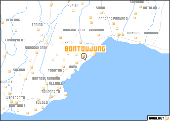 map of Bontoujung