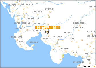 map of Bontulebang