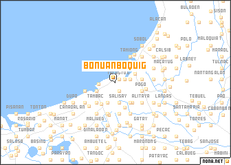 map of Bonuan Boquig