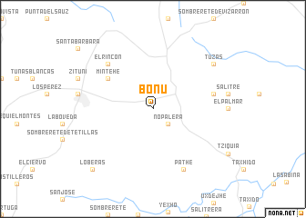 map of Boñú