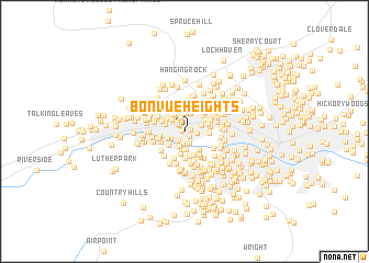 map of Bonvue Heights