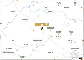 map of Bonyolo