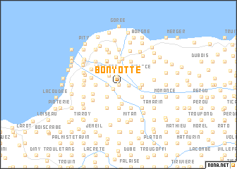map of Bonyotte