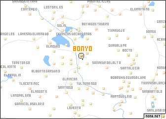 map of Bonyó