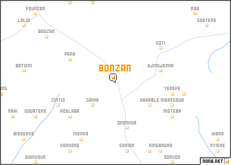 map of Bonzan