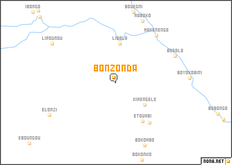 map of Bonzonda