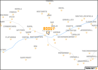 map of Boody