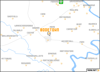 map of Booetown