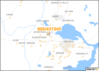 map of Bookertown