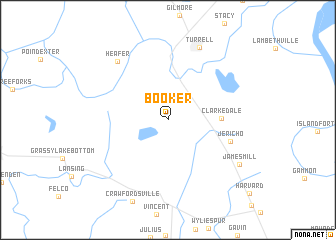 map of Booker