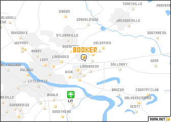map of Booker