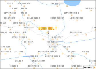 map of Bookholt
