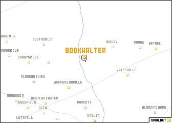 map of Bookwalter