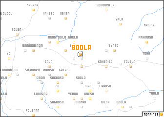 map of Boola