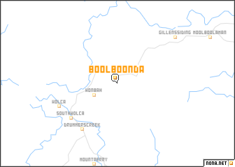 map of Boolboonda