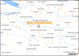 map of Boolinaig Bridge