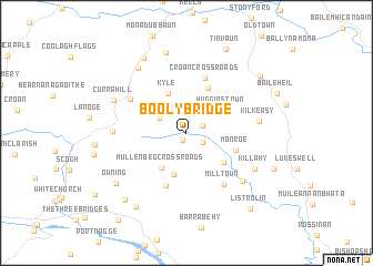 map of Booly Bridge