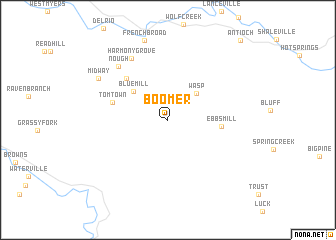 map of Boomer