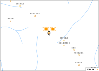 map of Boondo