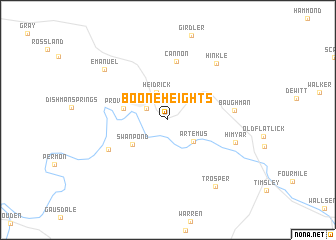 map of Boone Heights