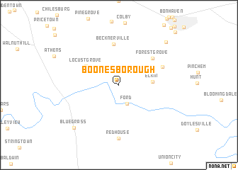 Boonesborough (United States - USA) map - nona.net