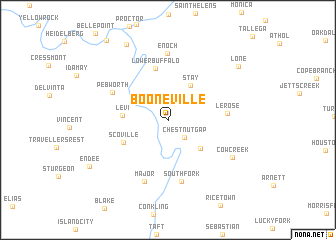 map of Booneville