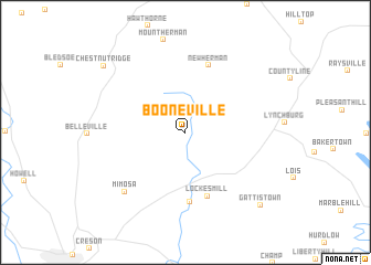 map of Booneville