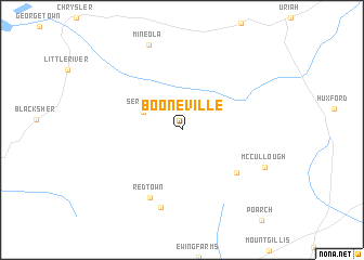 map of Booneville