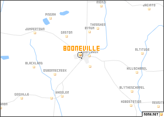 map of Booneville