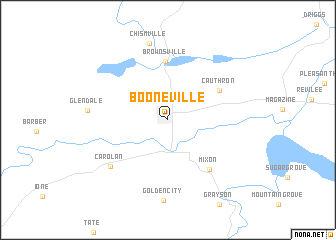 map of Booneville