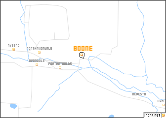 map of Boone