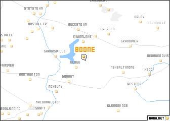 map of Boone