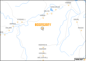 map of Boongary