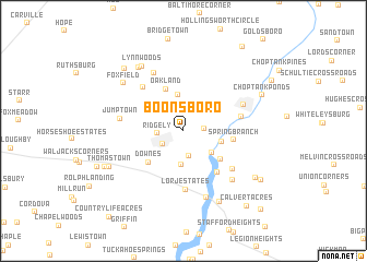 map of Boonsboro