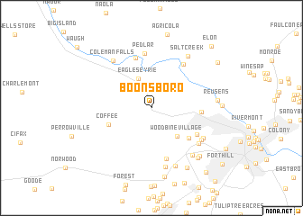 map of Boonsboro