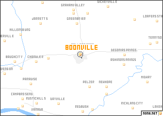 map of Boonville