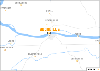 map of Boonville