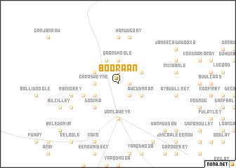 map of Booraan