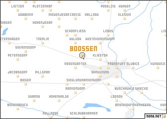 map of Booßen