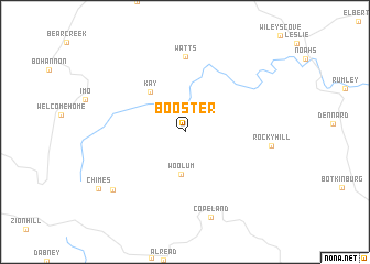 map of Booster