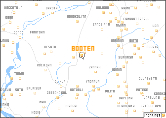 map of Booten