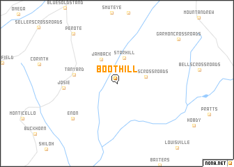 map of Boot Hill