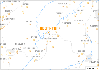 map of Boothton