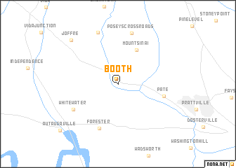 Booth (United States - USA) map - nona.net