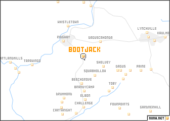 map of Boot Jack