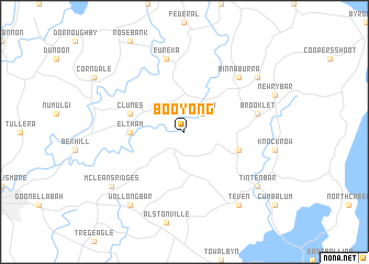 map of Booyong