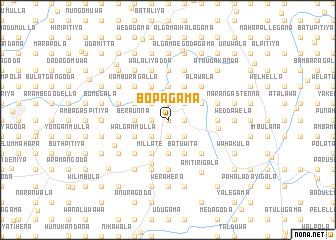 map of Bopagama