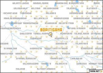 map of Bopitigama