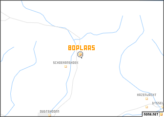 map of Boplaas