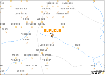 map of Bopokou